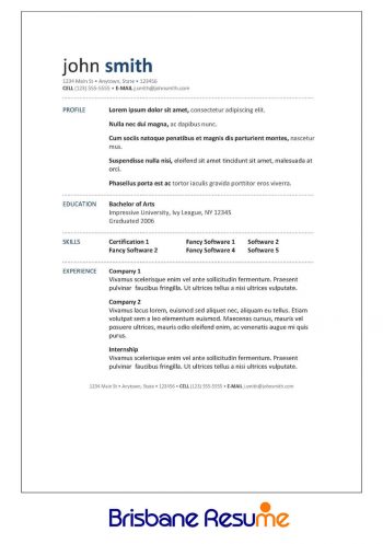 resumes brisbane